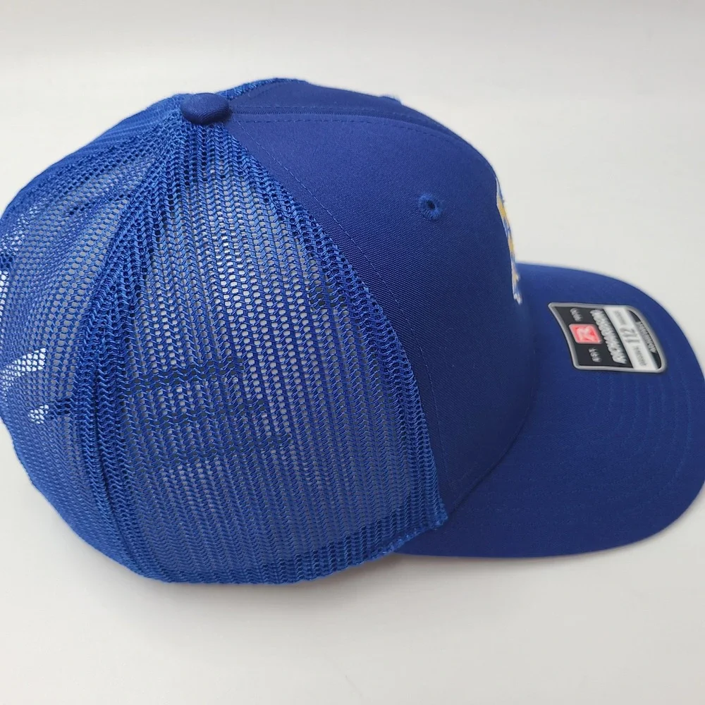 Texas Hat Snapback Trucker Mesh Richardson Blue Yellow State Checkered Flag Men‎
